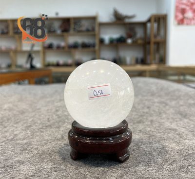 Quả Cầu Đá Thạch Anh Trắng