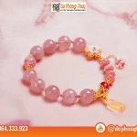 Vòng Đá Thạch Anh Hồng