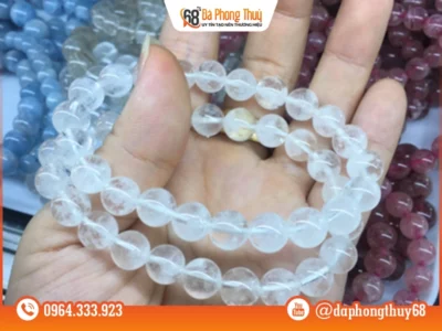 Vòng Đá Thạch Anh Trắng