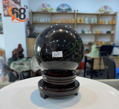 Quả Cầu Đá Thạch Anh Đen 2.69kg
