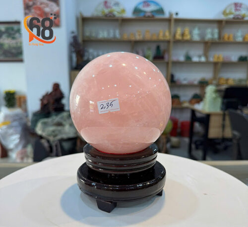 Quả Cầu Đá Thạch Anh Hồng 2.35kg