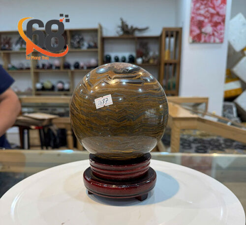Quả Cầu Đá Thạch Anh Mắt Hổ 4.37kg