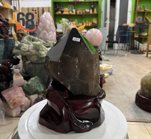 Khối Tinh Thể Đá Thạch Anh Đen 6.45kg