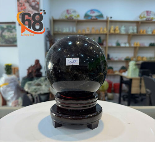 Quả Cầu Đá Thạch Anh Đen 2.88kg