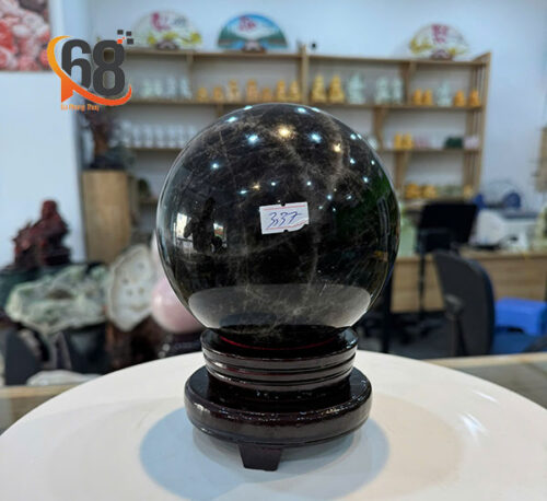 Quả Cầu Đá Thạch Anh Đen 3.37kg