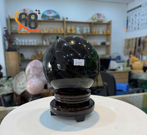 Quả Cầu Đá Thạch Anh Đen 3.41kg