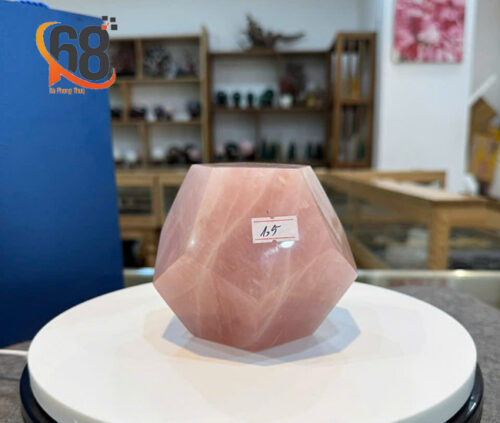 Quả Bi Giác Thạch Anh Hồng 1.5kg