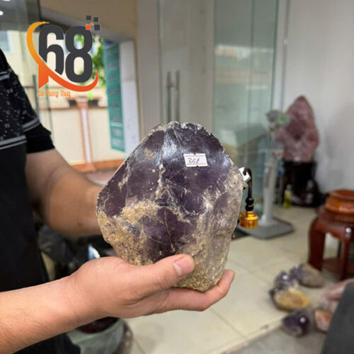 Khối Tinh Thể Đá Thạch Anh Tím 3.56kg