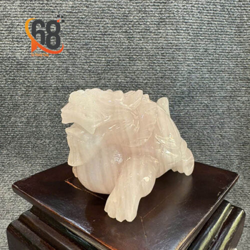 Long Quy Đá Thạch Anh Hồng 15cm