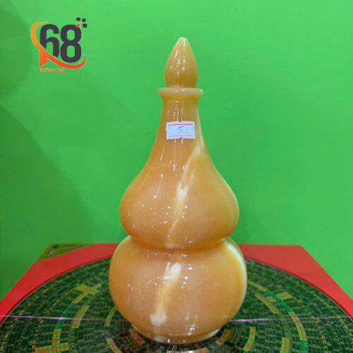 Hồ Lô Phong Thủy Đá Hoàng Long Cao 21.5cm