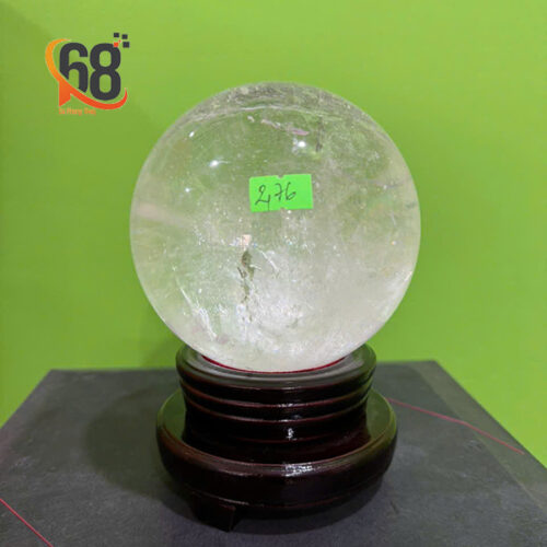 Quả Cầu Đá Thạch Anh Trắng Trong 2.76kg