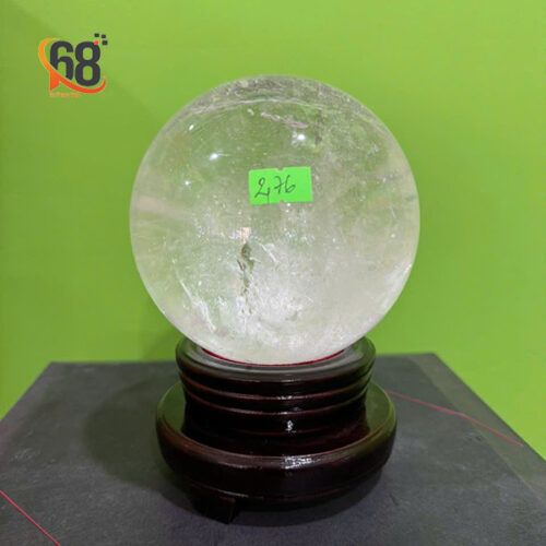 Quả Cầu Đá Thạch Anh Trắng Trong 2.76kg