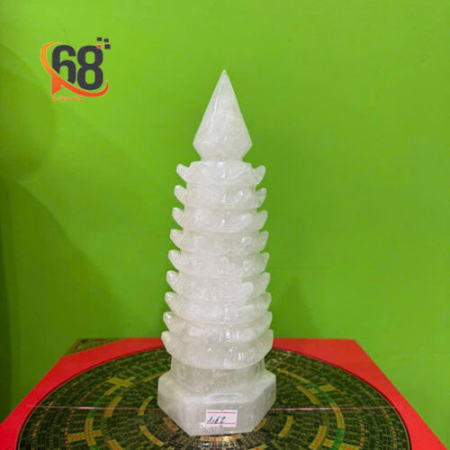 Tháp Văn Xương Đá Thạch Anh Trắng 1.62kg