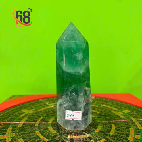 Trụ Đá Xanh Ngọc Fluorite 0.61kg