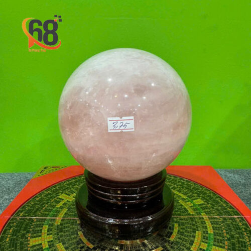 Quả Cầu Đá Thạch Anh Hồng 3.75kg