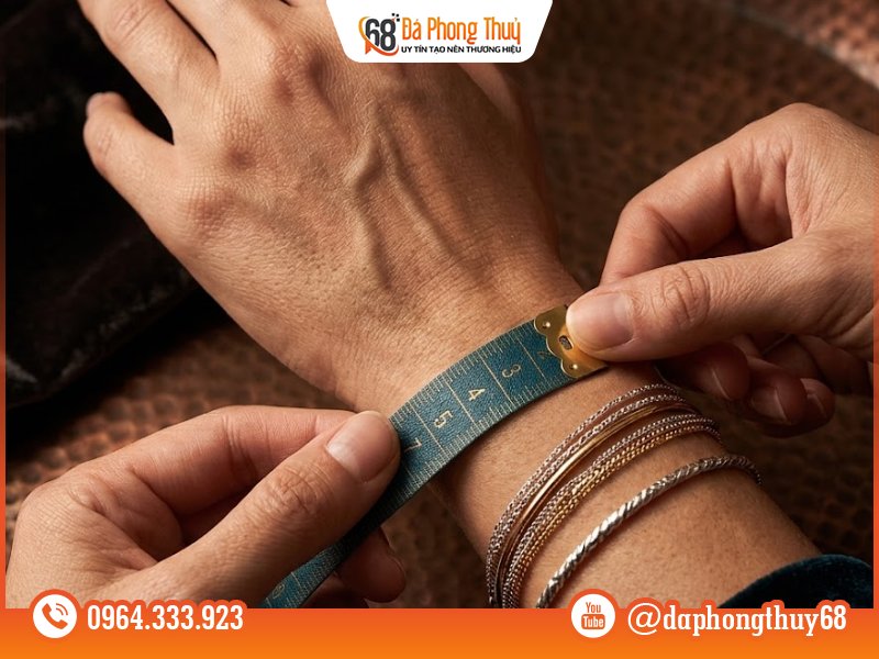 Cách tính size vòng tay đá thạch anh từ số đo cổ tay