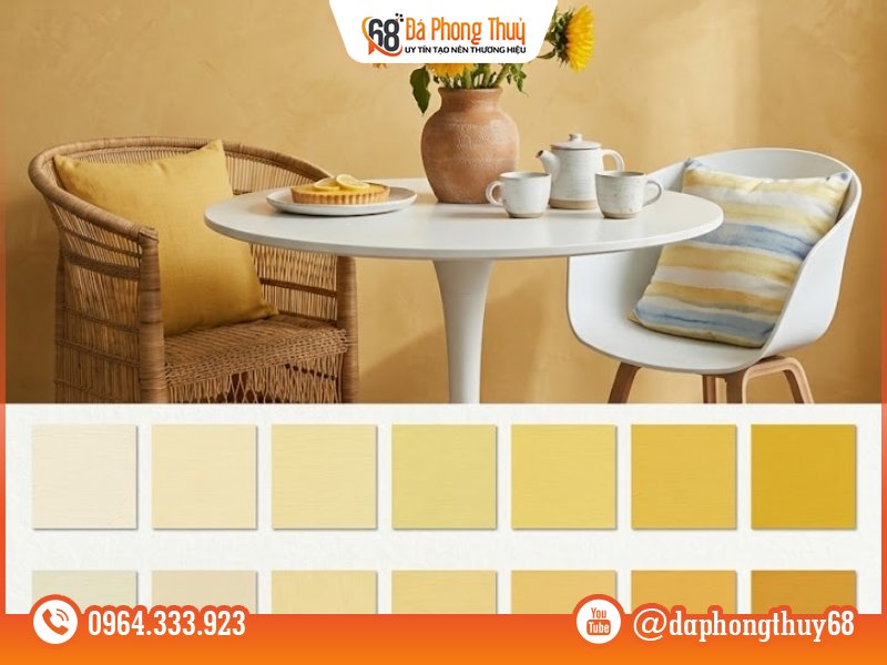 Người mệnh Thổ thường hợp với các gam màu vàng, nâ