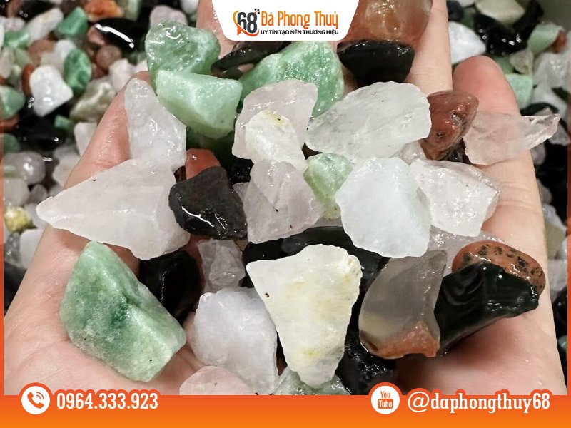 Chọn màu đá thạch anh vụn phù hợp với mệnh Phân loại màu sắc đá thạch anh vụn theo ngũ hành