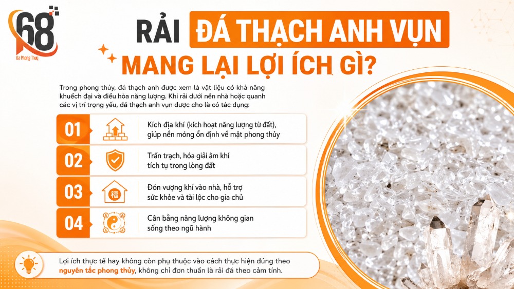 Rải đá thạch anh vụn mang lại lợi ích gì?