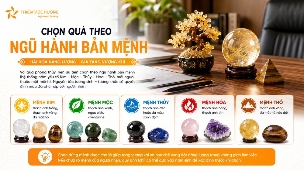 Chọn quà theo ngũ hành bản mệnh