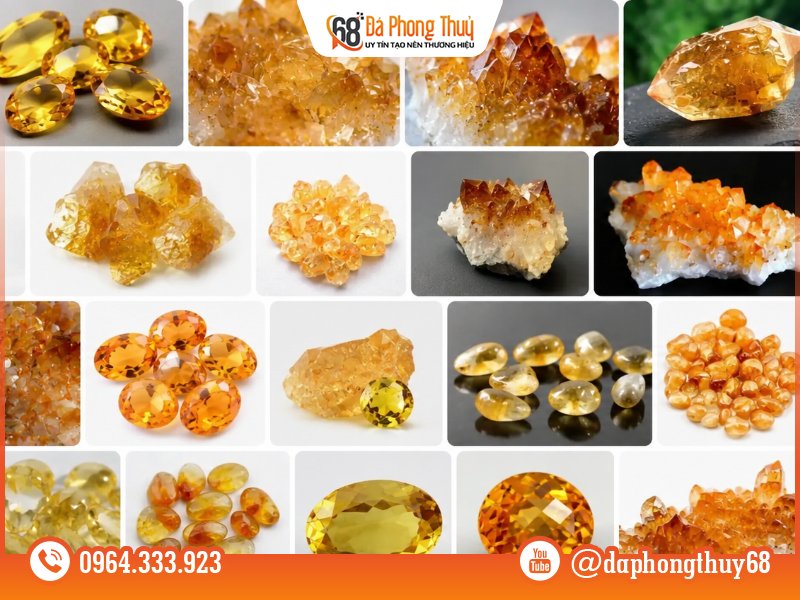 Top vật phẩm thạch anh vàng được ưa chuộng