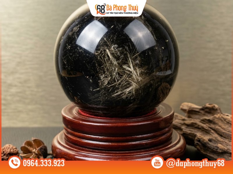 Top loại quả cầu đá hợp mệnh Thủy - Quả cầu thạch anh đen Top loại quả cầu đá hợp mệnh Thủy - Quả cầu thạch anh đen