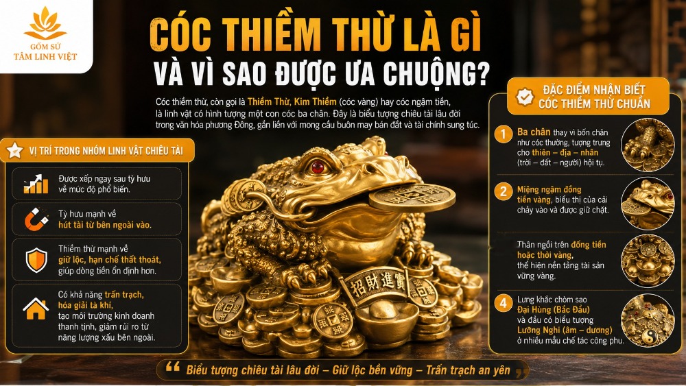 Cóc thiềm thừ là gì và vì sao được ưa chuộng?