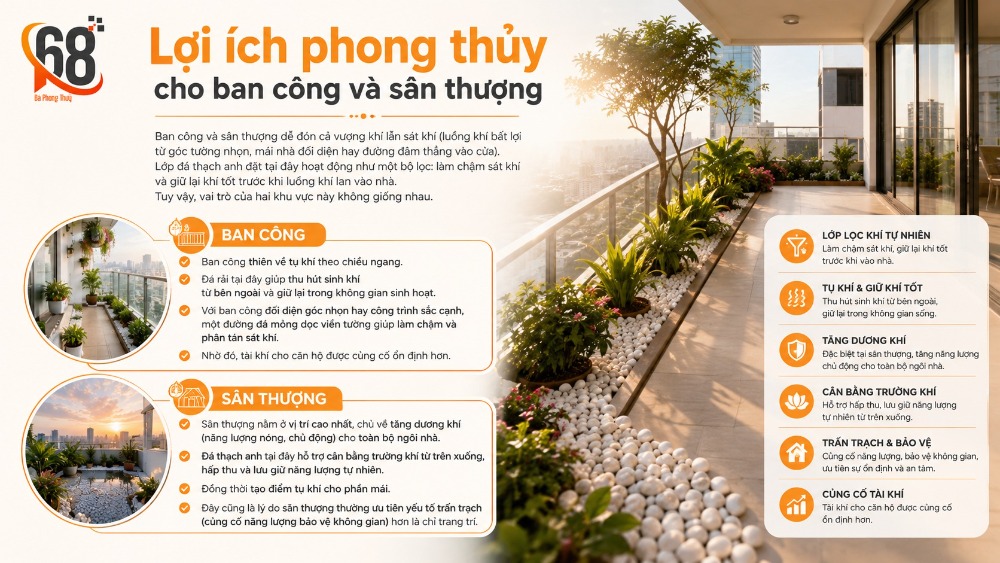 Lợi ích phong thủy cho ban công và sân thượng