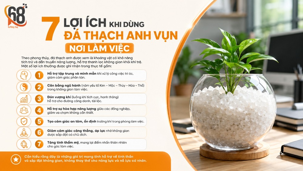 7 lợi ích khi dùng đá thạch anh vụn nơi làm việc
