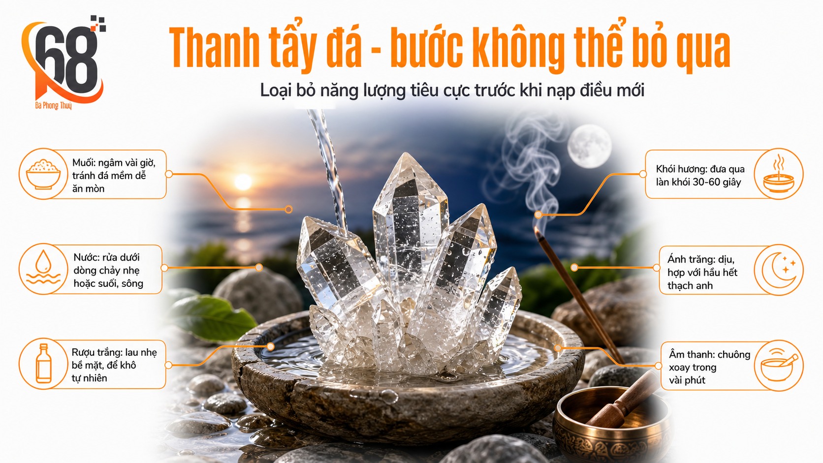 Thanh tẩy đá — bước không thể bỏ qua Thanh tẩy đá — bước không thể bỏ qua
