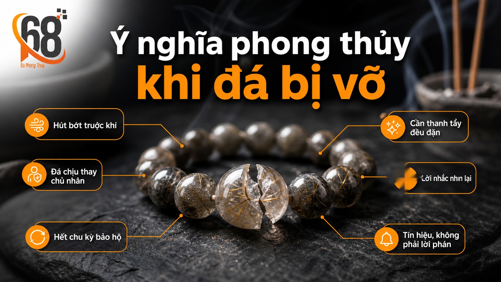 Ý nghĩa phong thủy khi đá bị vỡ