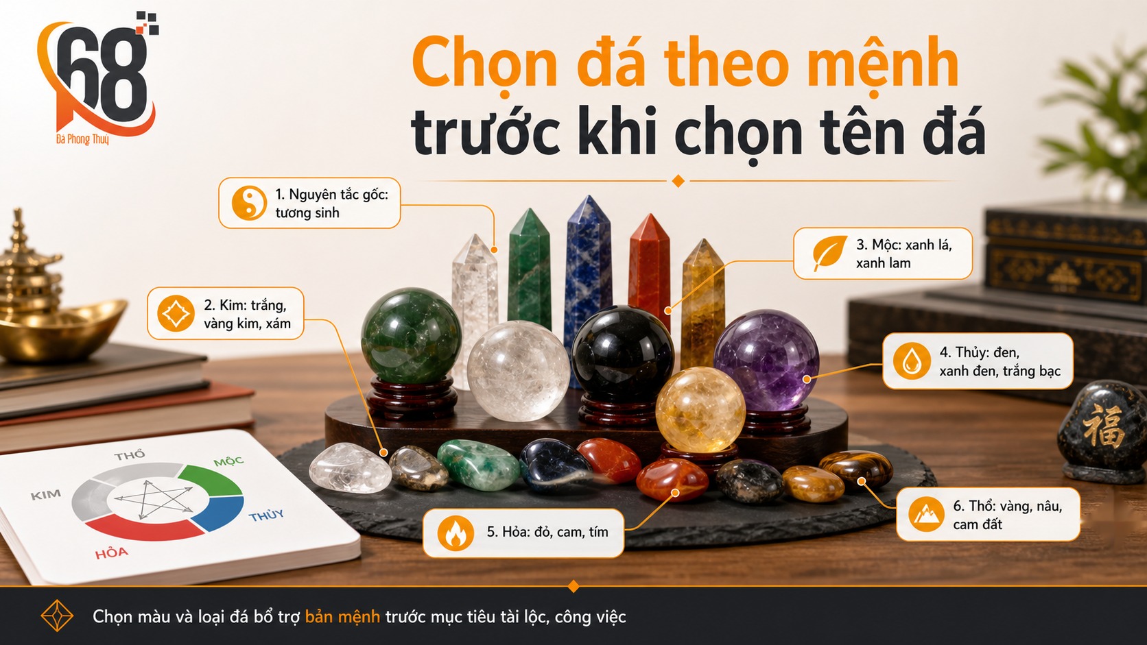 Chọn đá theo mệnh trước khi chọn theo tên đá