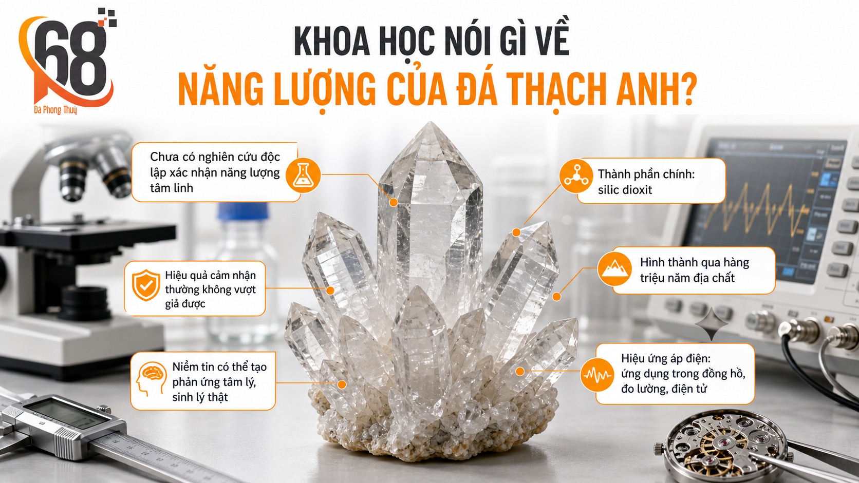 Khoa học nói gì về năng lượng của đá thạch anh