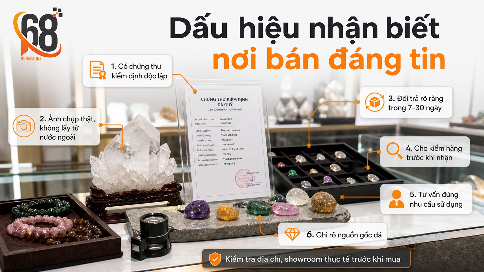 Dấu hiệu nhận biết nơi bán đáng tin