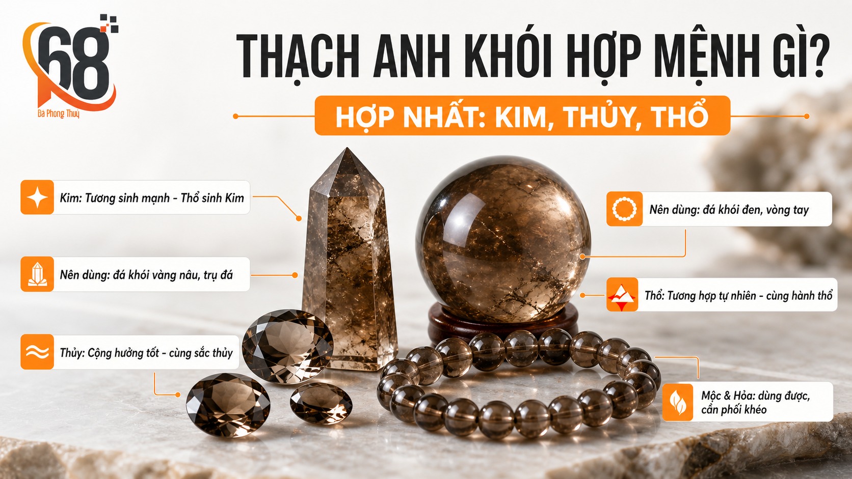 Vậy thạch anh khói hợp mệnh gì?