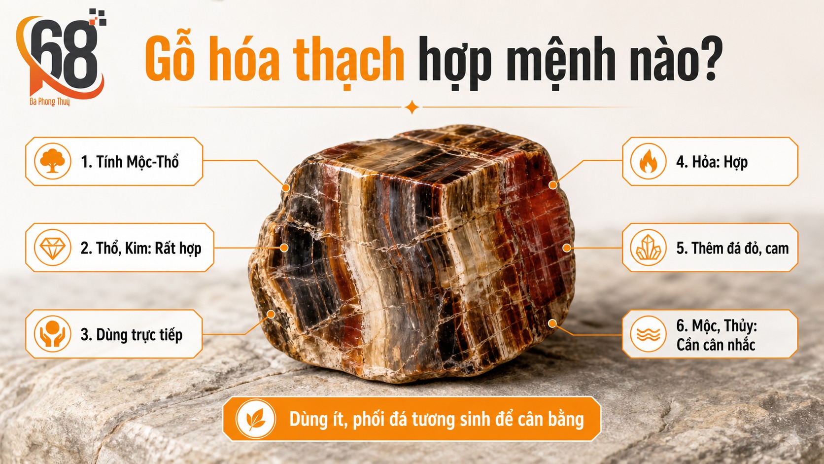 Gỗ hóa thạch hợp mệnh nào?