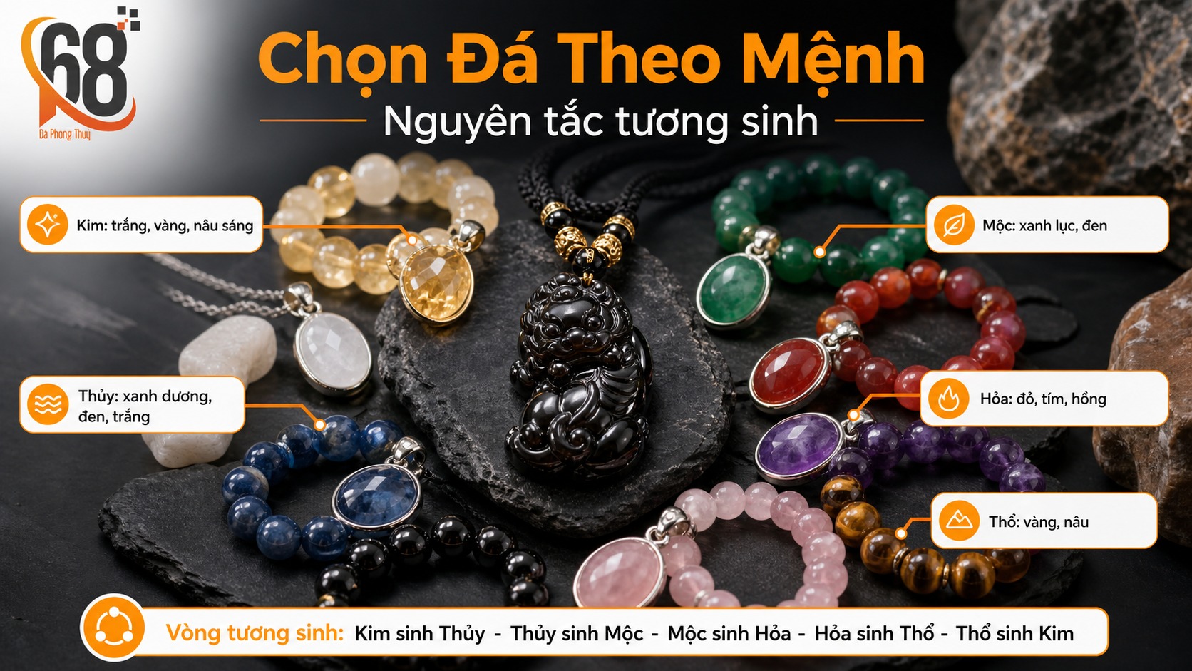 Chọn đá theo mệnh — nguyên tắc tương sinh