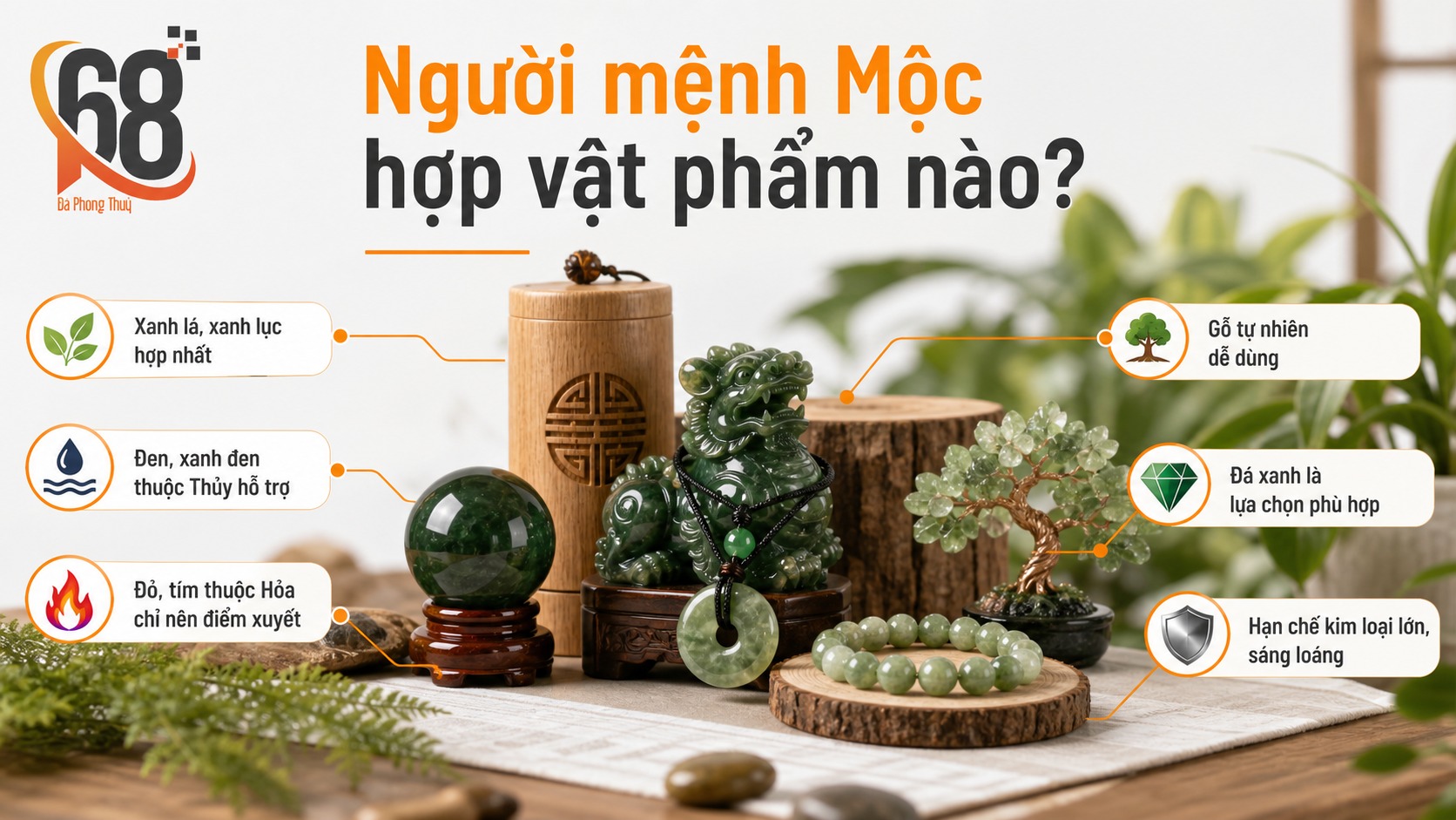 Người mệnh Mộc hợp vật phẩm nào?