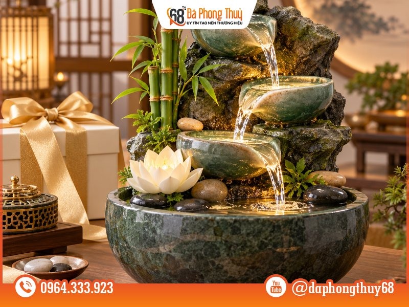 Top 10 vật phẩm phong thủy làm quà sinh nhật - Thác nước phong thủy