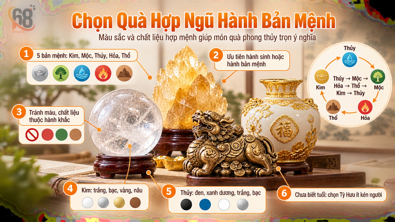 Chọn quà phù hợp ngũ hành bản mệnh như thế nào?