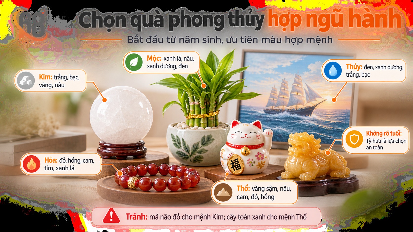 Chọn quà phong thủy hợp ngũ hành bản mệnh thế nào? Chọn quà phong thủy hợp ngũ hành bản mệnh thế nào?
